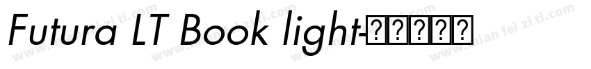 Futura LT Book light字体转换